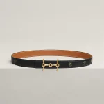 H Equestre belt buckle & Hermès sur Mer reversible leather strap 24 mm